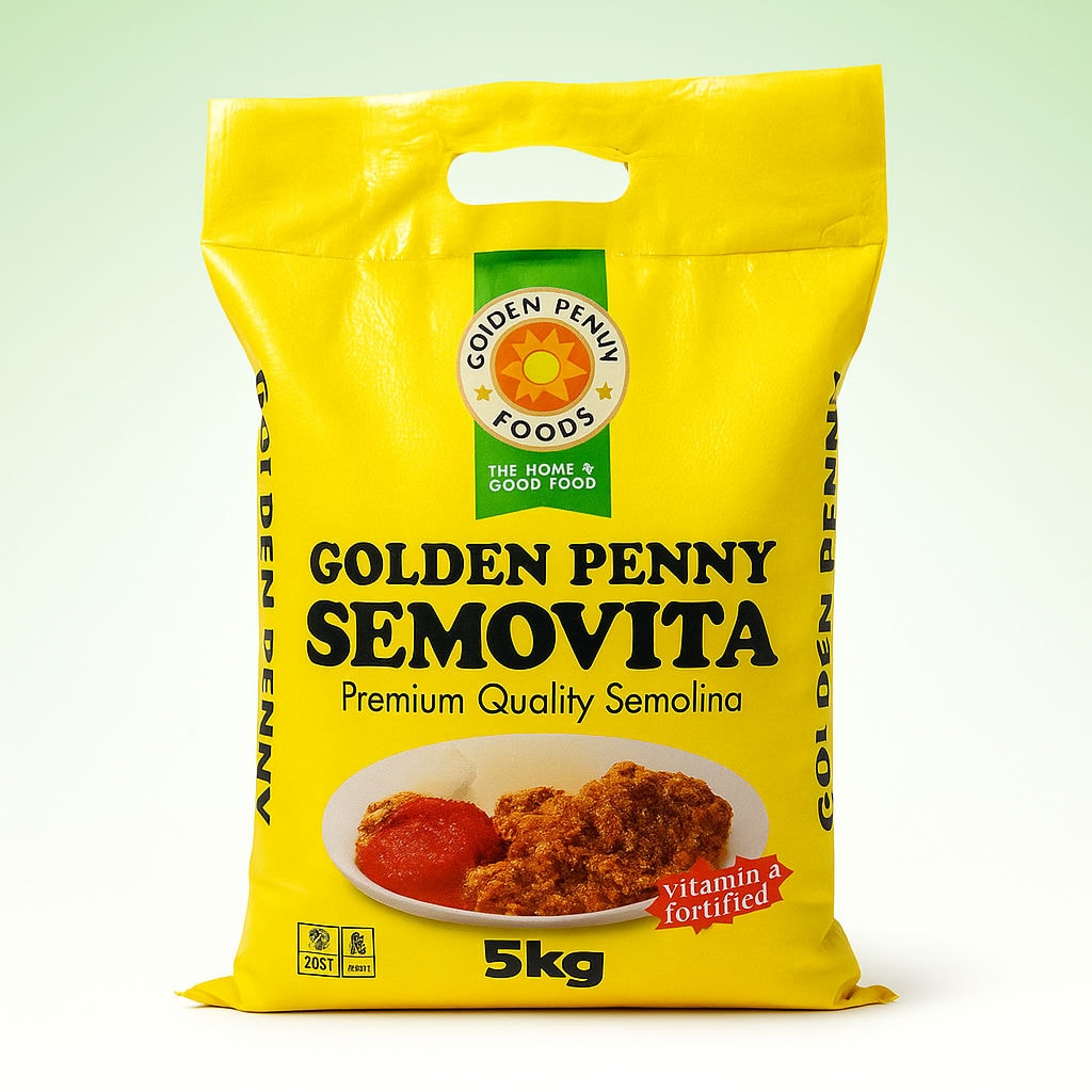 Golden Penny Semovita - 5kg - Main - <h1>Golden Penny Semovita – 5kg</h1><p><br></p><p>Premium, Fortified Semolina for Smooth & Delic