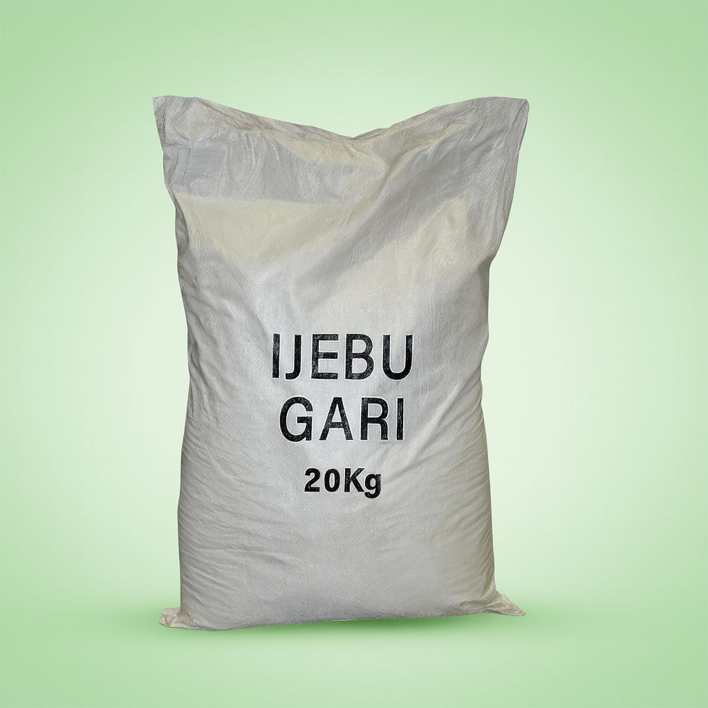 Ijebu Garri - 20kg - Main - <h1><strong>Ijebu Garri – Premium, Fine-Textured, Long-Fermented Cassava Flakes</strong></h1><p><str